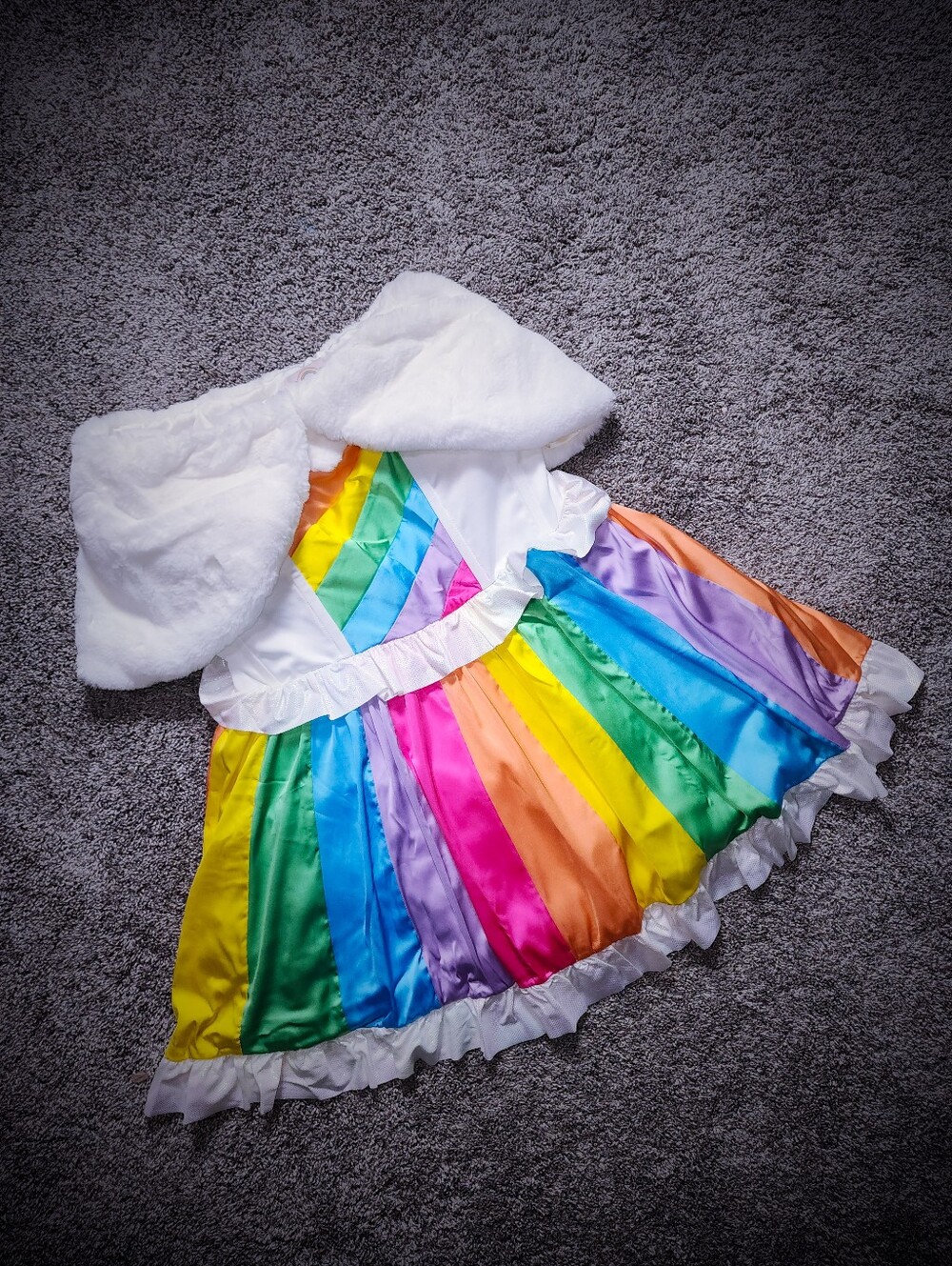 Melonhopper Adult Rainbow Rider Unicorn Costume Size XL (No Horn)